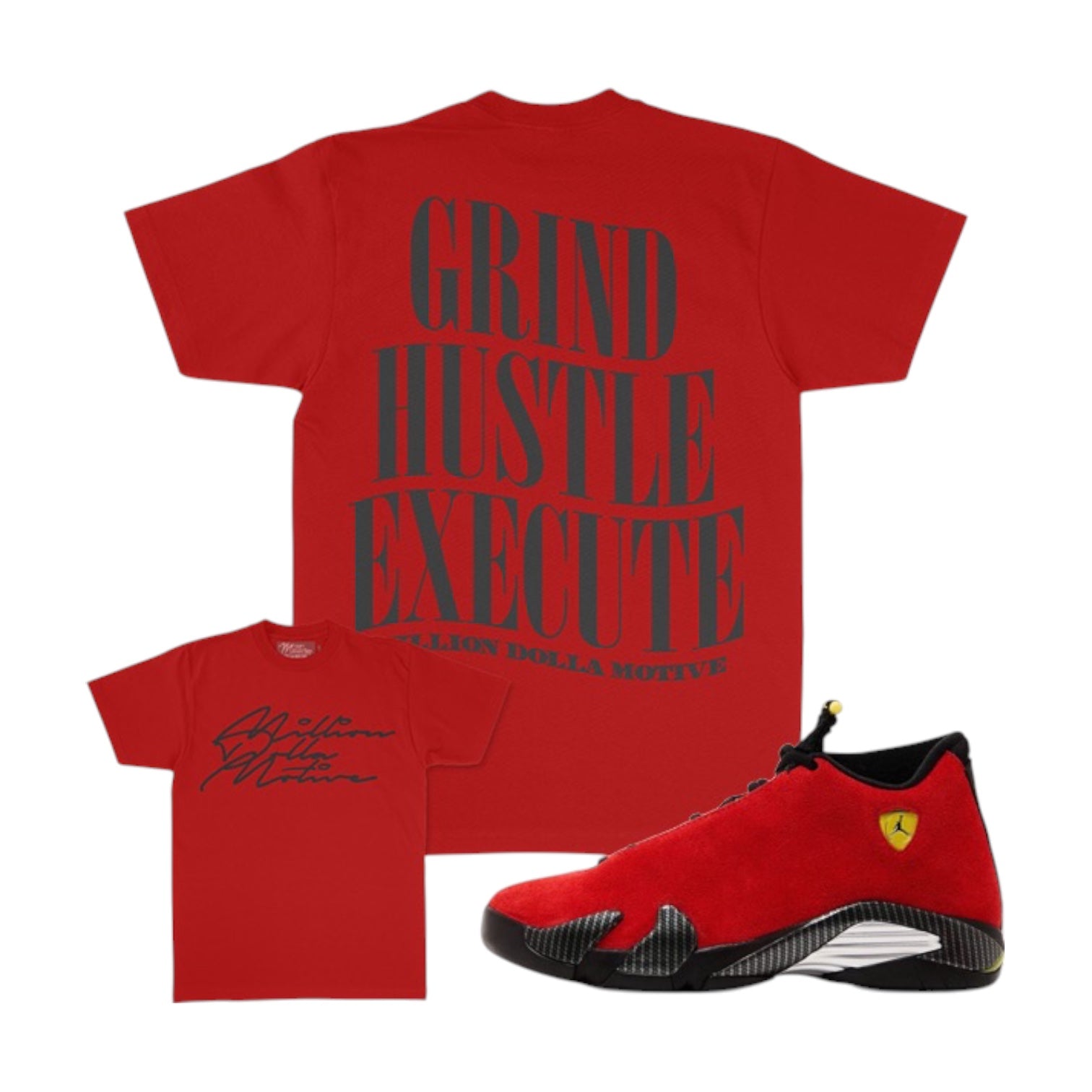 MILLION DOLLA MOTIVE: Grind Hustle Execute SS Tee